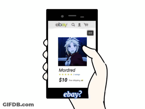 Hand Holding EBay Phone GIF