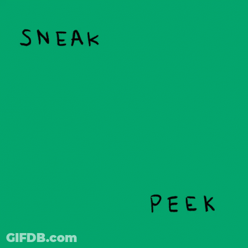 Hand Holding Eye Saying Sneak Peek GIF
