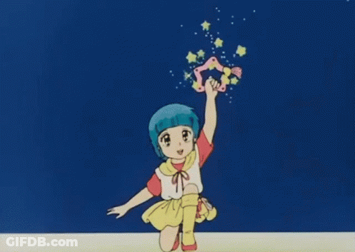 Hand Holding Glowing Pink Star GIF