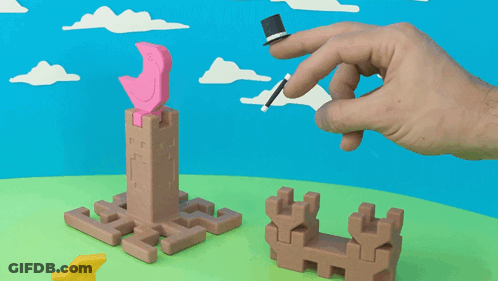 Hand Holding Lighter In Front Of Unicorn Statue GIF