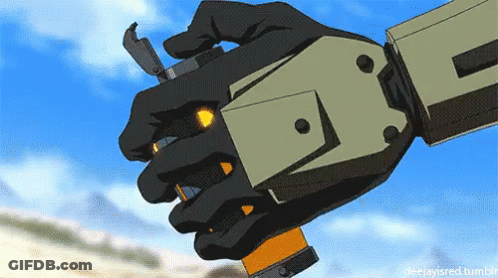 Hand Holding Machine Gun GIF