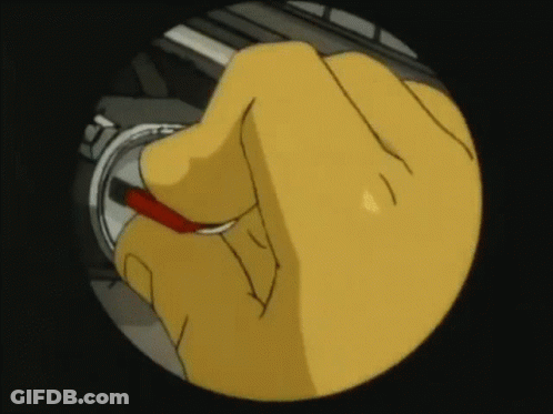 Hand Holding Red Object GIF