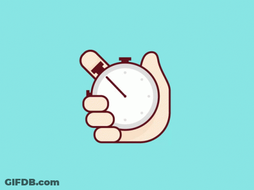 Hand Holding Stopwatch At 1 And 5 GIF