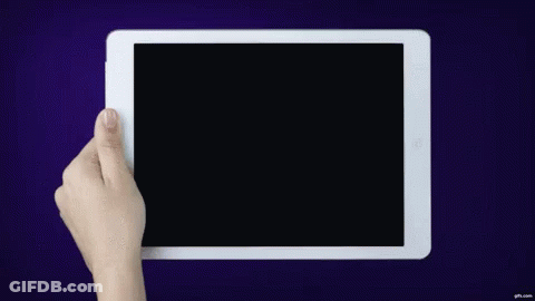 Hand Holding Tablet With Gifs.com Logo GIF