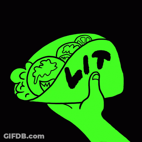 Hand Holding Taco Vit GIF