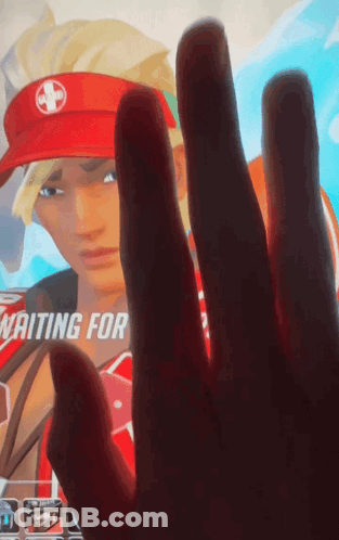 Hand In Front Of Screen Waiting For GIF