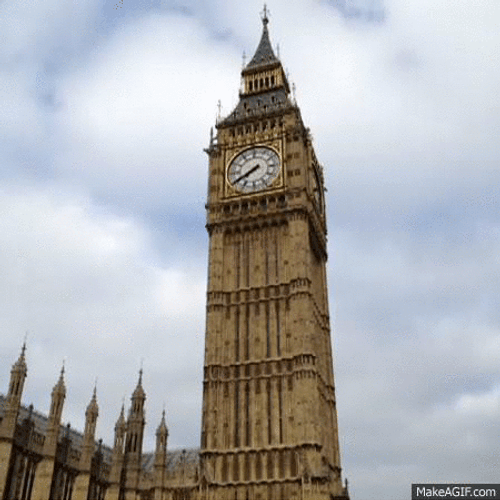 Hand In London Clock Tower GIF