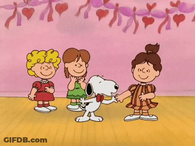 Hand Kiss Peanuts Snoopy Thanksgiving GIF