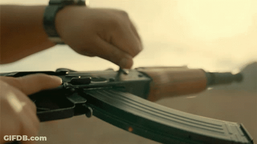 Hand Loading Ak47 Gun GIF