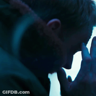 Hand On Blue Background GIF