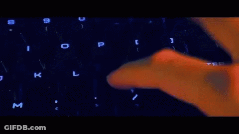 Hand On Keyboard GIF
