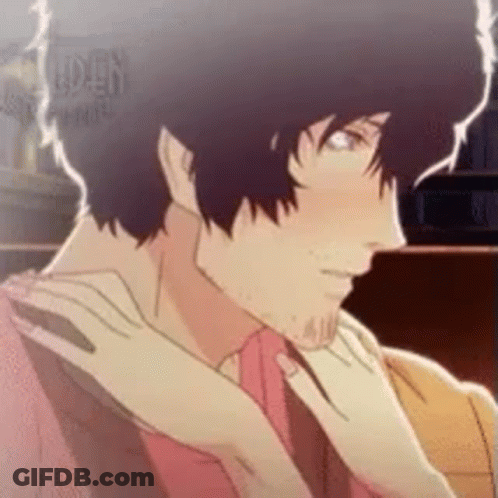 Hand On Man's Neck GIF