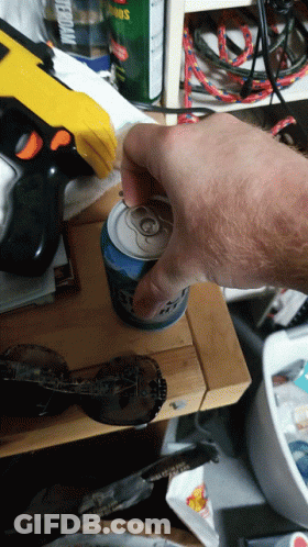 Hand Opening Bud Light Beer GIF