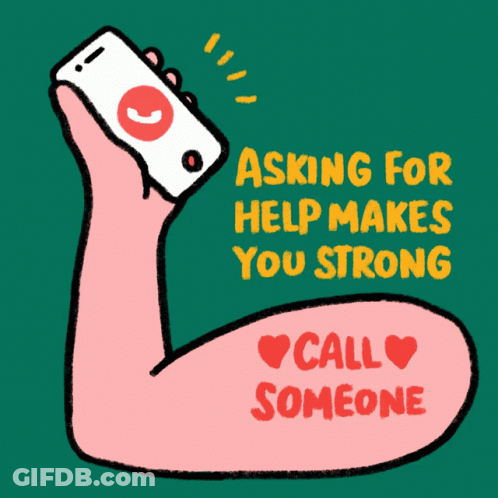 Hand Phone Asking For Help Makes You Strong GIF