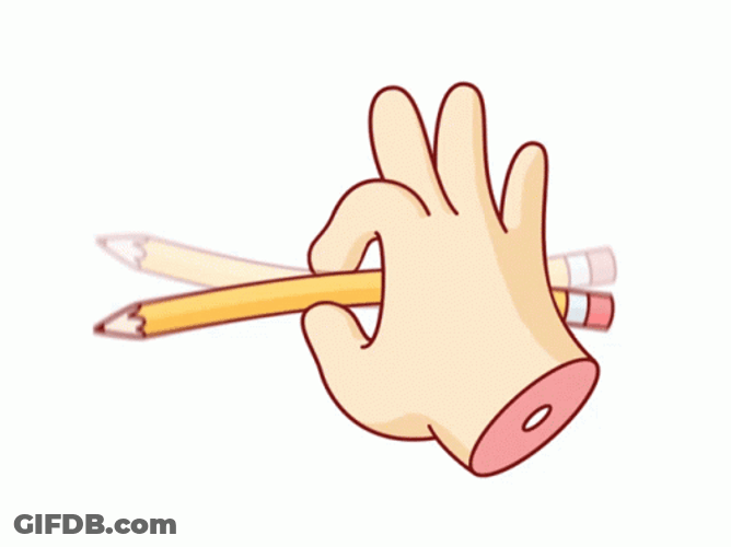 Hand Playing Pencil GIF