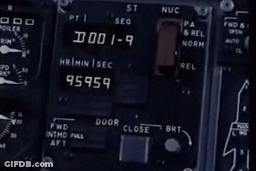 Hand Pointing At Control Panel GIF