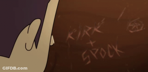 Hand Pointing At Word Kirk GIF