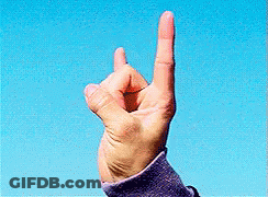 Hand Pointing To Sky With Fingers Crossed GIF