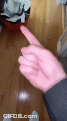 Hand Pointing To Trash Can GIF