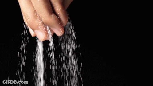 Hand Pouring Salt At First Sight GIF