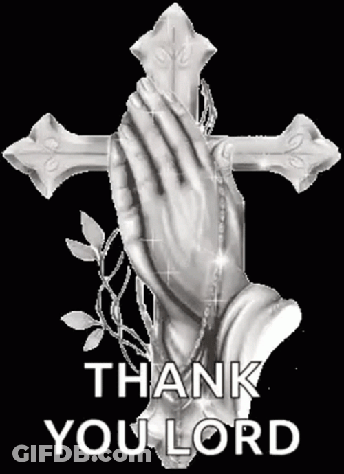 Hand Praying Thank You Jesus Lord GIF