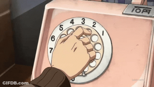 Hand Pressing Off Button On Telephone GIF