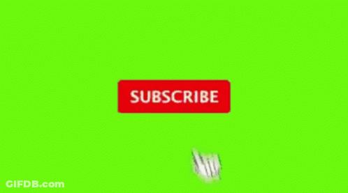 Hand Pressing Subscribe Button On Green Screen GIF