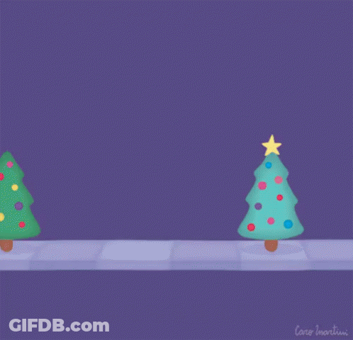 Hand Reaching For Christmas Tree With Star GIF