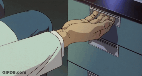 Hand Reaching Into Drawer GIF