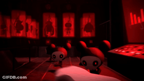 Hand Reaching Toward Red Object GIF