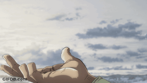Hand Reaching Towards Sky GIF
