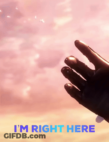 Hand Saying I'm Right Here GIF