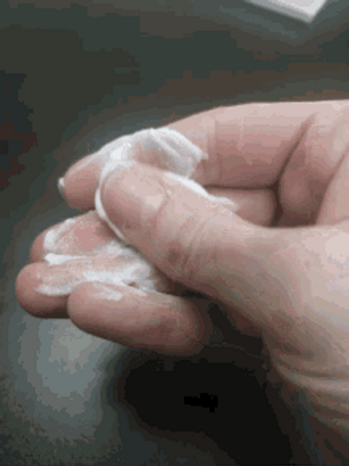 Hand Washing Fingers Rubbing Soap GIF