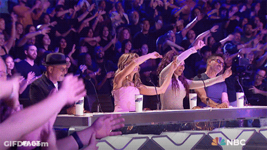 Hand Wave Heidi Klum Got Talent GIF