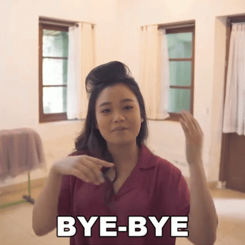 Hand Waving Bye Bye GIF