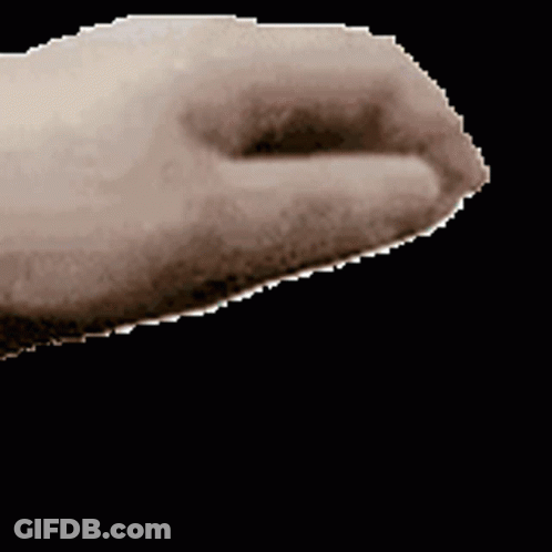 Hand With Claw On Black Background GIF