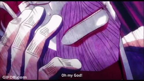 Hand With Oh My God Text GIF