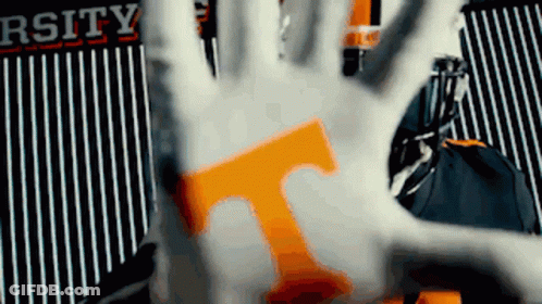 Hand With T In Front Of Rsity Sign GIF