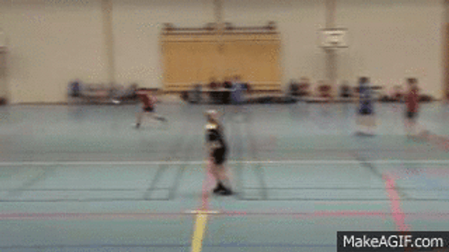Handball Player Back Diving GIF