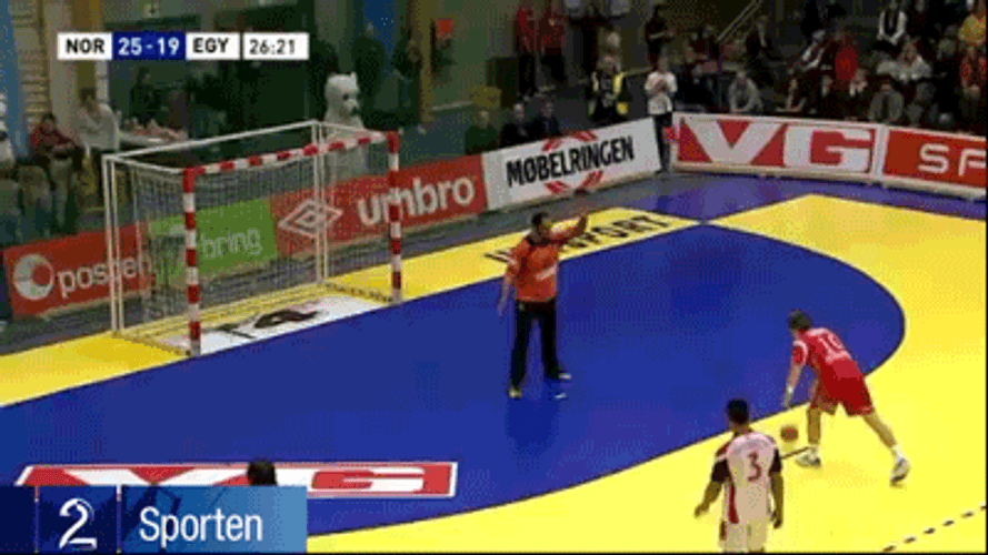 Handball Striking Goal GIF