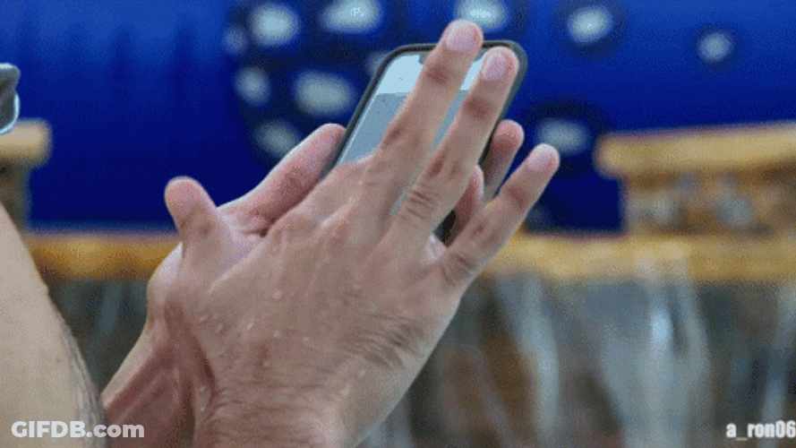 Hands Are Wet I Need Swiper GIF