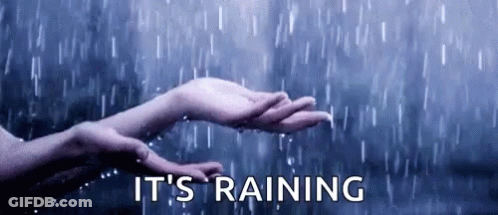 Hands Catching Raindrop GIF