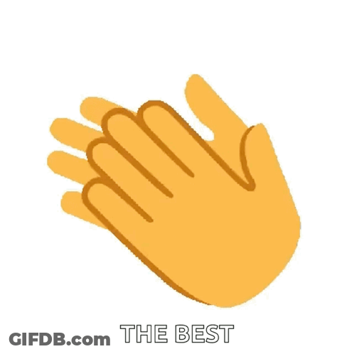 Hands Clapping Saying The Best GIF