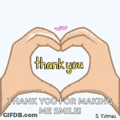Hands Making Heart Saying Thank You GIF