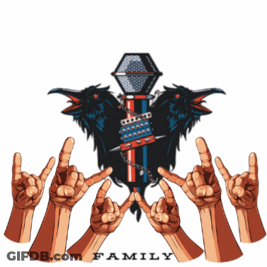 Hands Making Rock And Roll Sign Family GIF