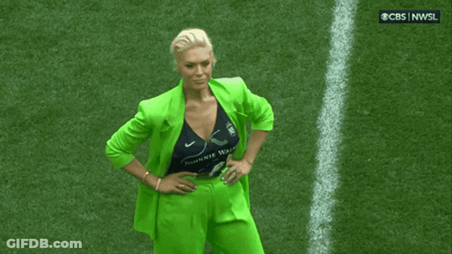 Hands On Hips Singer Hannah Waddingham GIF