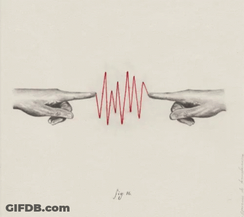 Hands Pointing At Heartbeat Fig GIF