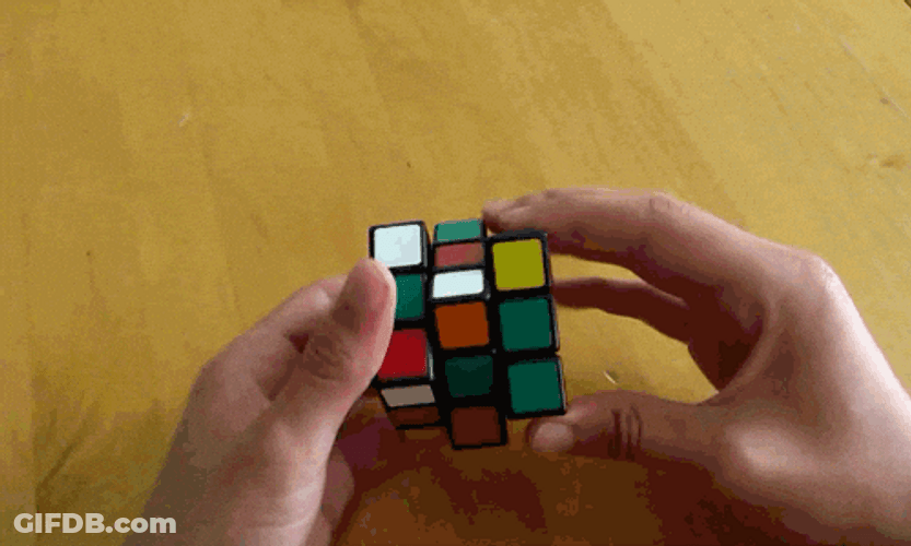 Hands Solving 3D Puzzle Fast GIF