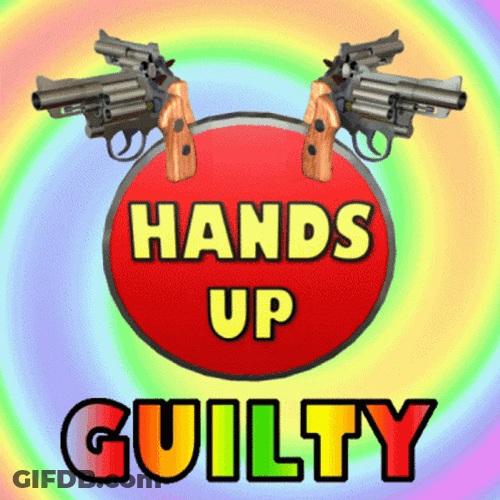 Hands Up Guilty Gun GIF