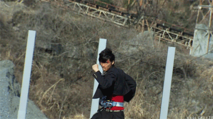 Hands Up Kamen Rider Explosion GIF